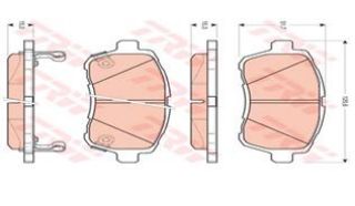 ÖN FREN DİSK BALATA ( FORD : FİESTA 2008- ) ( MAZDA - 2 08>12 / SWIFT 10- ) resmi