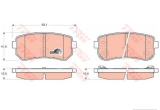 FREN BALATASI ARKA İ10 08> / PICANTO 04> resmi