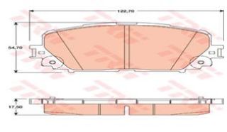 X ÖN BALATA TOYOTA YARİS 1.0 VVT-I 05 1.8 VVTI 01/2006 1.3VVTİ 10 1.3 11 ABS Lİ resmi