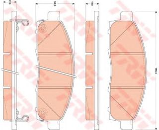 ÖN DİSK BALATA EVALIA BUS-NV200 BOX BODY/ESTATE--ZHENGZHOU NV200 M20 resmi