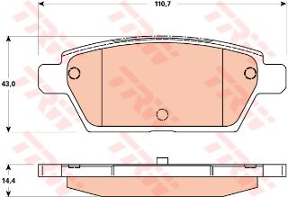 FREN BALATASI ARKA MAZDA 6 2.3 03/05-09/07   #### resmi