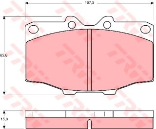 ÖN BALATA LANDCRUISER 2.2 2.4 3.0 3.4 3.6 4.0 2.4D 2.4TD 3.0D 3.0 TD 81-96 HİLUX resmi