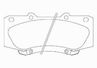ÖN BALATA HİLUX III PİCK UP 2.5D 2.5D4D 3.0D 07 SONRASI ÜRETİLEN ARAÇLAR İÇİN/MOTOR KODU 2KDFTV resmi