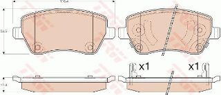 ÖN BALATA NİSSAN MİCRA 10 1.2 SWİFT 05 1.3-1.5-1.6 OPEL AGILA 08 1.0-1.2-1.3 CDTI resmi