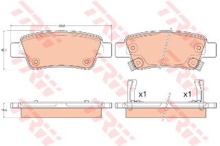 FREN BALATASI ARKA CR-V 07>12 resmi