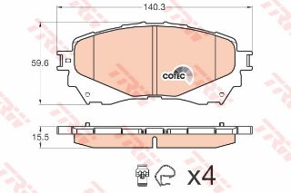 ÖN BALATA MAZDA 6 2.0-2.2 D-2.5 13 resmi