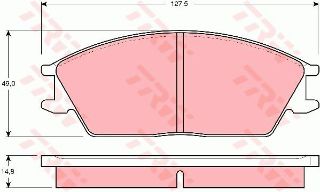 ÖN BALATA HONDA ACCORD -86 HYUNDAİ ACCENT EXCEL -06/98 - S COUPE FİŞSİZ GDB373 resmi