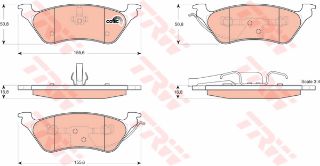 FREN BALATASI ARKA CHRYSLER VOYAGER 2.4 / 2.5 / 3.3   #### resmi