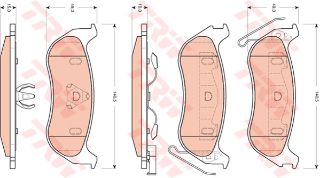 FREN BALATASI ARKA CHEROKEE 2.4 2.5 CRD 2.8 CRD 3.7 V6 01>08 WRANGLER 2.4 3.8 4.0 01>08 resmi