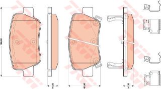 FREN BALATASI ARKA AVENSİS SEDAN KOMBİ T27 1.6 1.8 2.0 2.0 D4D 2.2 D4D 09> resmi