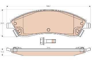 ÖN DİSK BALATA CADILLAC SRX resmi