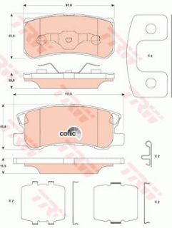 FREN BALATASI ARKA JEEP: COMPASS  2.2 CRD 11- resmi
