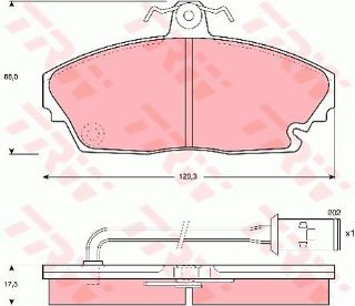 ÖN BALATA HONDA LEGEND 2.5İ 86-88 ROVER 800 88-91 GDB479 resmi