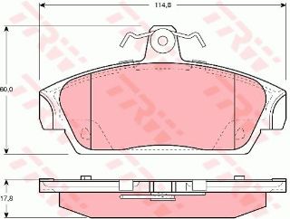 ÖN BALATA ROVER MG TF 115 120 135 160 02 MGF RD 1.6 1.8 95-02 GDB859 GDB1214 resmi