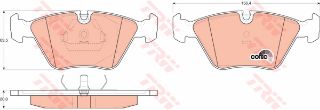 ÖN BALATA BMW E36 M3 3.0 3.2 95-99 E46 M3 00 E34 518İ 520İ TD 89-95 7 86-92 Z3 98-01 GDB1064 resmi