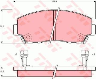 ÖN BALATA MAZDA B-SERIE 90-99 resmi