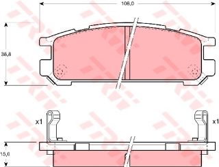 FREN BALATASI ARKA SVX 92>97 IMPREZA 92>00 4WD LEGACY 89>98 resmi