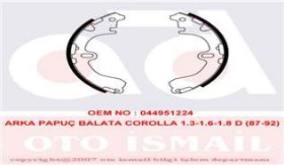 PABUCLU BALATA (200x37mm) COROLLA  89- resmi