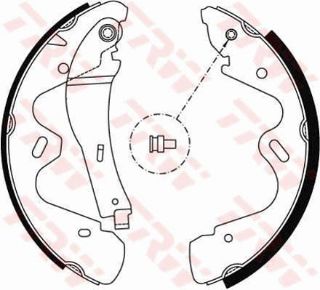 PABUCLU BALATA (280x65mm) TERRANO II  R20   96- resmi