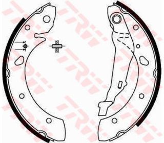 PABUÇLU FREN BALATASI ARKA 1998-2003 TOYOTA: AVENS IS T22, AVENSİS ESTATE T22, AVENSİS LİFTBACK T22 resmi