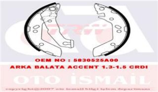 PABUCLU BALATA (180x36mm) ACCENT  1.3 .1.5  00- resmi
