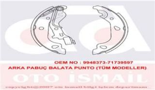 PABUCLU BALATA (180X32MM) PUNTO  99- resmi