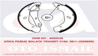 PABUCLU BALATA (280X64MM) TRANSİT V184  00- ++++ resmi