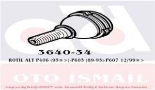 SALINCAK ROTİLİ SAĞ SOL 405 YM 406 YM 605 607 C5 C5 II XM XANTIA ÖLÇÜ M14 X 1.5 SAMAND IKCO resmi