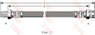 ÖN FREN HORTUMU MERCEDES CABRİOLET 92-93 -COUPE 77-93 - E SERİ 93-98 -S SERİ 72-91 resmi