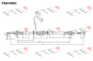 EL FREN TELİ ARKA SOL TRANSİT V347 2,2TDCI / 2,4TDCI / 3,2TDCI 06 /> (ARKA TEK TEKER) / (DİSKLI) UZUNLUK resmi