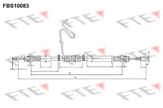 EL FREN TELİ ARKA SOL TRANSİT V347 2,2TDCI / 2,4TDCI / 3,2TDCI 06 /> (ARKA TEK TEKER) / (DİSKLI) UZUNLUK resmi