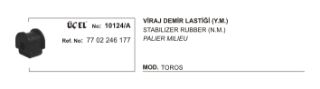 VİRAJ DEMİR LASTİĞİ Y.M - SEMER TİP .. ( R12 - TOROS ) resmi