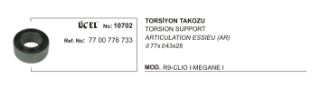 TORSİYON TAKOZU 10702 (Q77XQ43X28) R19 CLİO-I MEGANE-I 7700776733 resmi