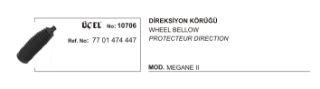 DİREKSİYON KÖRÜĞÜ 10706 MEGANE-II DACİA LOGAN 7701474447 resmi