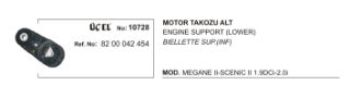 MOTOR TAKOZU ARKA ( RENAULT : MEGANE II SCENIC II 1.9DCI 2.0 16V ) resmi