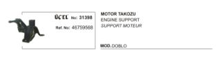 MOTOR TAKOZU SAĞ DOBLO 1.9D 1.9JTD 2001-> resmi