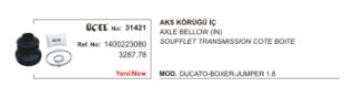 AKS KÖRÜĞÜ İÇ KIT DUCATO-BOXER-JUMPER 18Q 94=> TUM MOTOR TIPLERI resmi