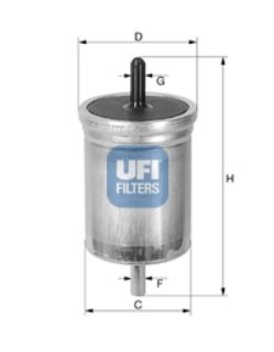 YAKIT FİLTRESİ B.Y TİP VOLVO 850 91-96 C70 CABRİO COUPE 98-05 S70 97-00 V70 97-00 XC70 97-02 S90 2.9 97-98 TIRNAKSIZ resmi