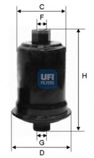 YAKIT FİLTRESİ H1 STAREX 2.4 98-04 - SONATA 2.0-2.4-2.5 96-01 -HİLUX 2.4 89-05 resmi
