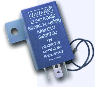 SİNYAL FLAŞÖRÜ KABLOLU 12V J9 resmi