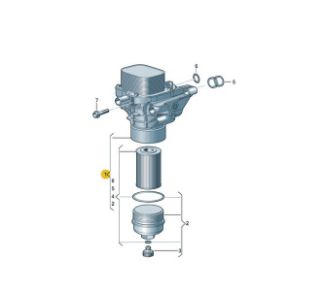 YAG FILTRE KUTUGU KOMPLE CADDY 16> CC 12>17 CRAFTER 17> GOLF VII 13> JETTA 15> PASSAT 13> SOGUTUCU YOK resmi