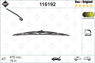 X SİLECEK SÜPÜRGESİ ÖN SAĞ GOLF4 BORA 475MM resmi