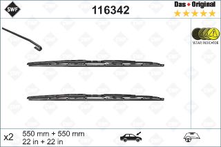 SWF SİLECEK SETİ X2 550-550MM AUDI A4 A6 00-03 resmi