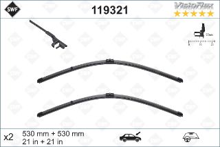 X SİLECEK SÜPÜRGESİ ÖN PASSAT SKODA SUPERB 530 X 530 MM resmi