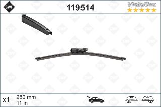 X SİLECEK SÜPÜRGESİ ARKA GOLF6-GOLF7-POLO-FABIA 280 MM resmi