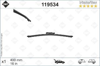 SWF VİSİOFLEX FLAT BLADE X1 400 MM NV30017 VİVARO TRAFİCIII 14 SWF MUZ TİPİ SİLECEK BİNEK resmi
