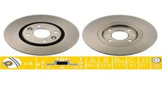 ÖN FREN AYNASI R21 2.0-2.0 İE-2.2 İE 86-94 -CNCRD 2.0İE 2.1 D TURBO 90 264.7X20.5X4DLXHAVALI resmi