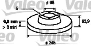 FREN DİSKİ ARKA TAKIM AUDI 100 2.0, 2.0 16V, 2.3, resmi