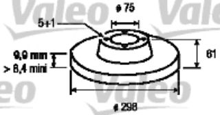 FREN DİSKİ ARKA TAKIM BMW E39 520İ, 523İ, 525TDS 9 resmi