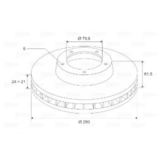 ÖN FREN AYNASI MASTER-MOVANO-BOXER 2.5 DTI 280X24X6DLXHAVALI resmi